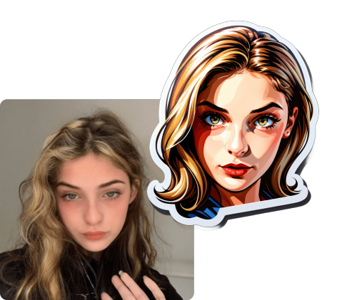 Design custom stickers with the AI stickers generator