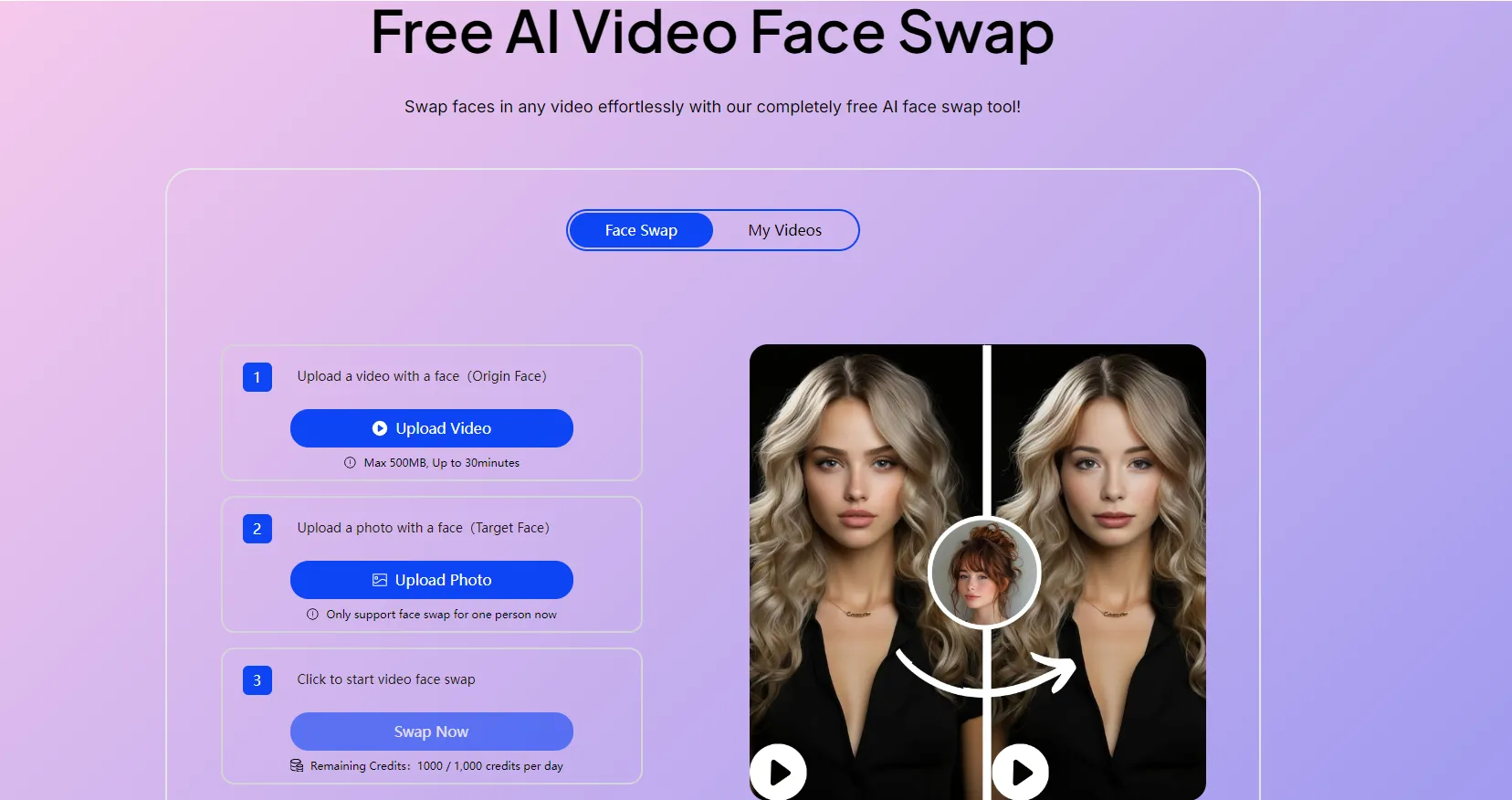 face swap video