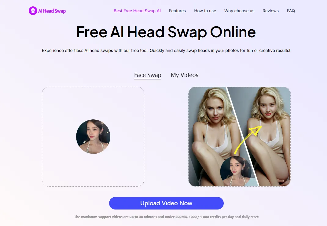 free ai head swap online