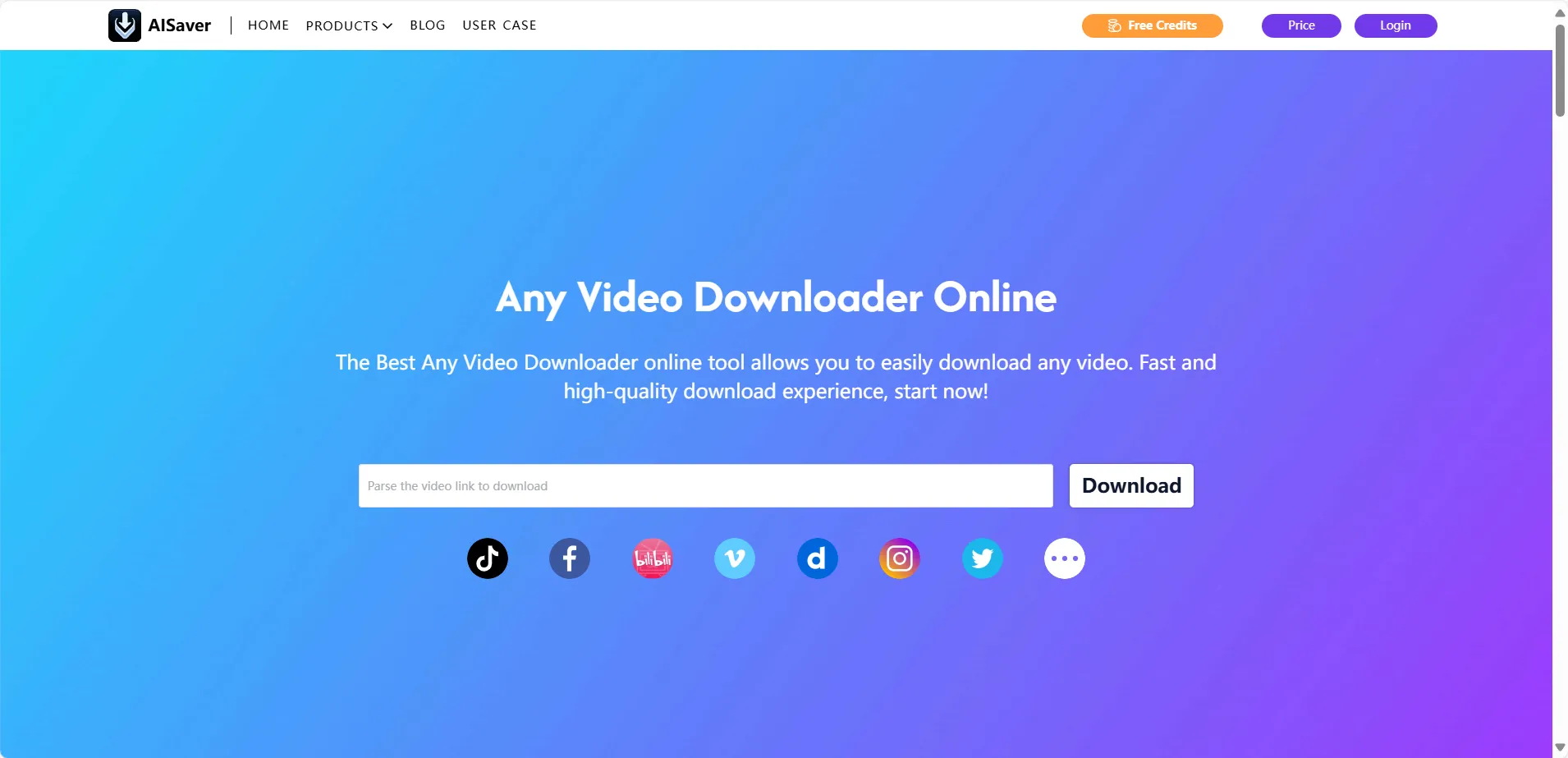 AISaver - the best free online video downloader