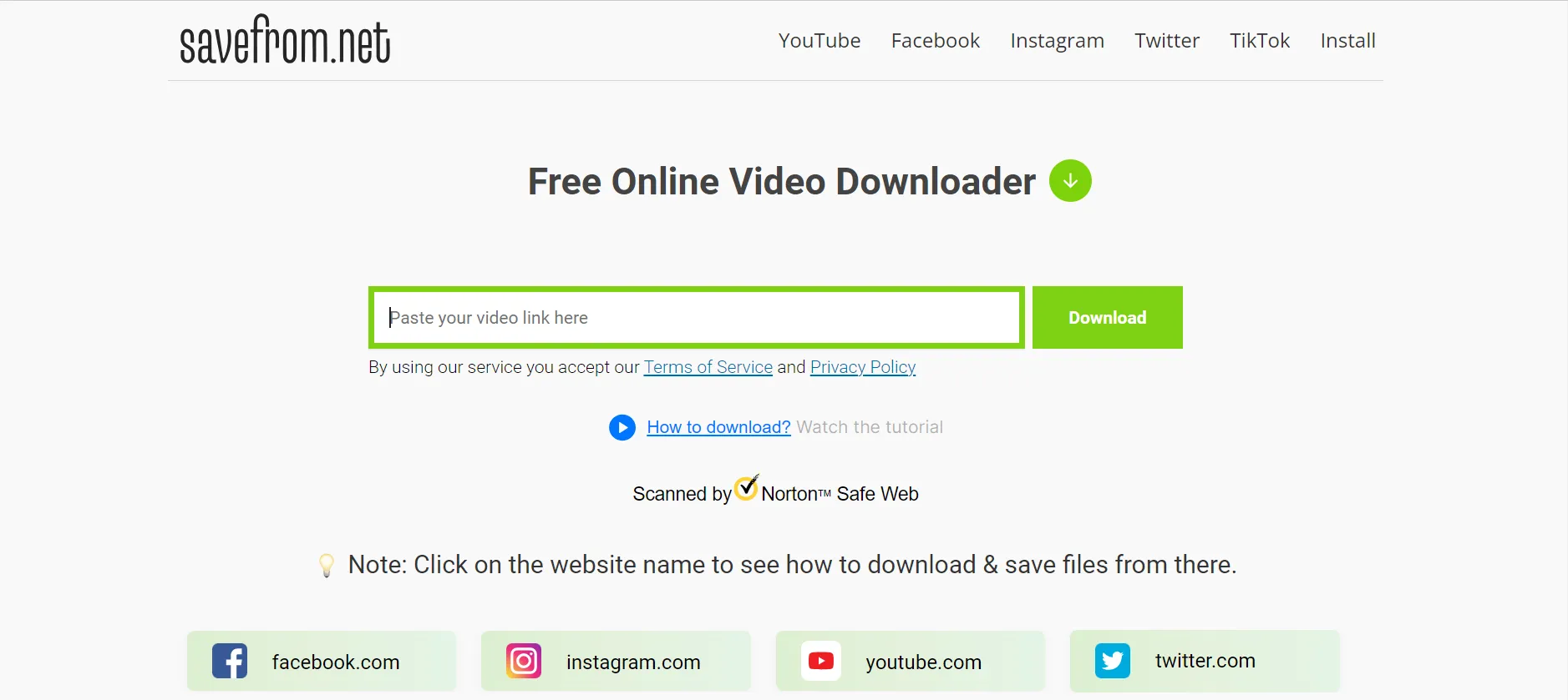 savefrom video downloader
