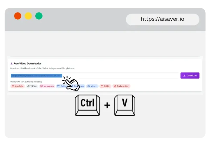 Step 3: Paste the Link Step 4: Click “Convert”