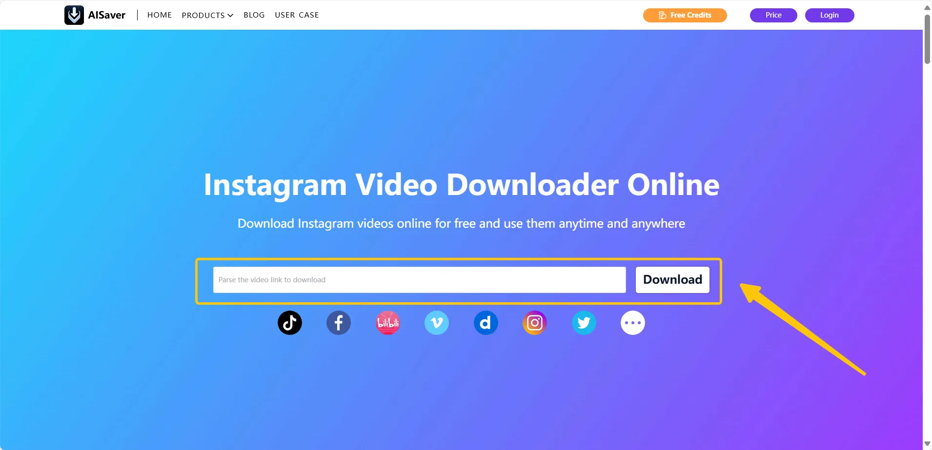 Paste the Instagram Videos Link and Click "Start Now" on Mac or Windows