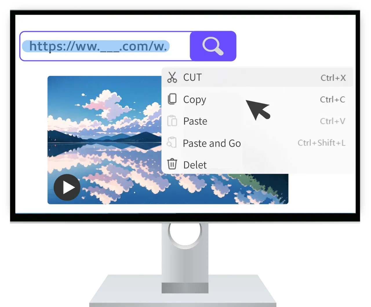 Copy the Video URL