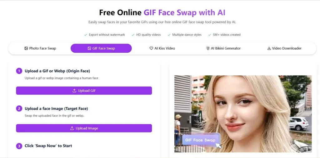  GIF Face Swap