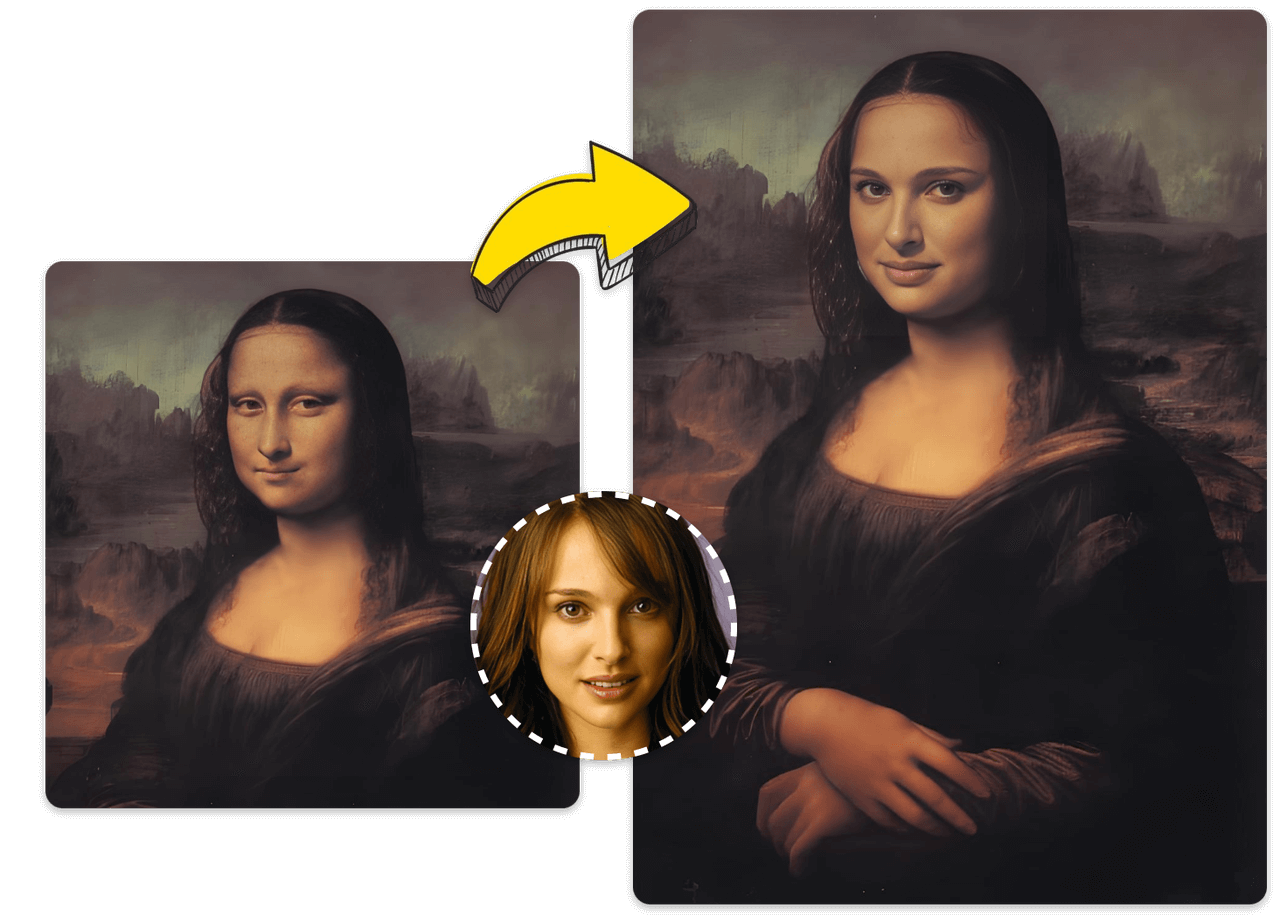 Transform Artwork with the Face Swap Magic Tool