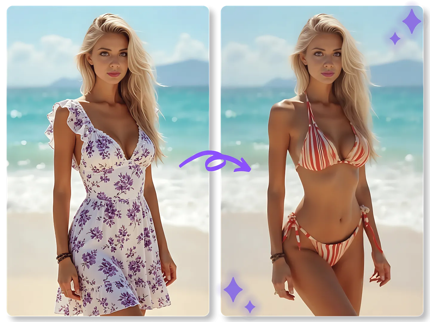 AI Clothing Changer example