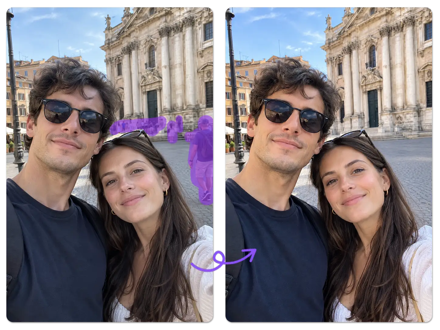 Object removal example