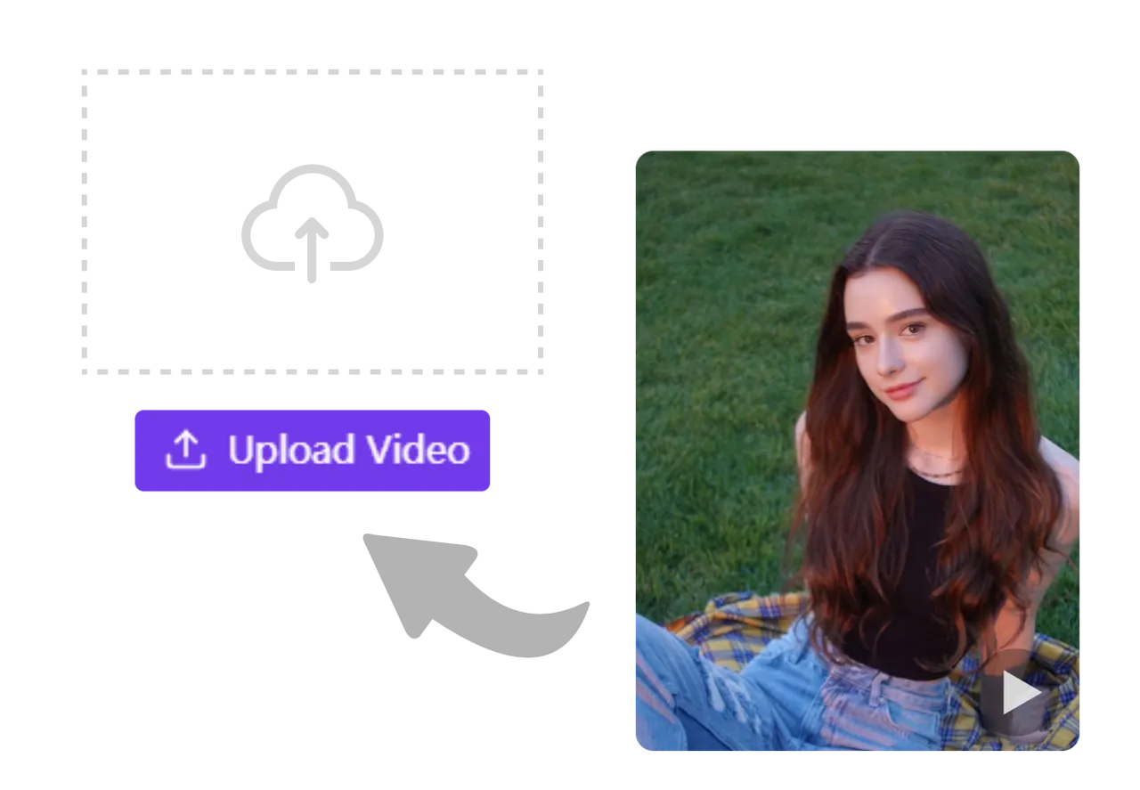 Step 1: Upload origin video or photo
